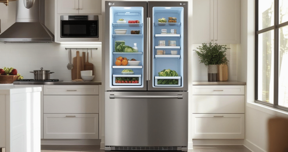 Presenting LG's New Bottom-Freezer Refrigerator Constructed for Convenience